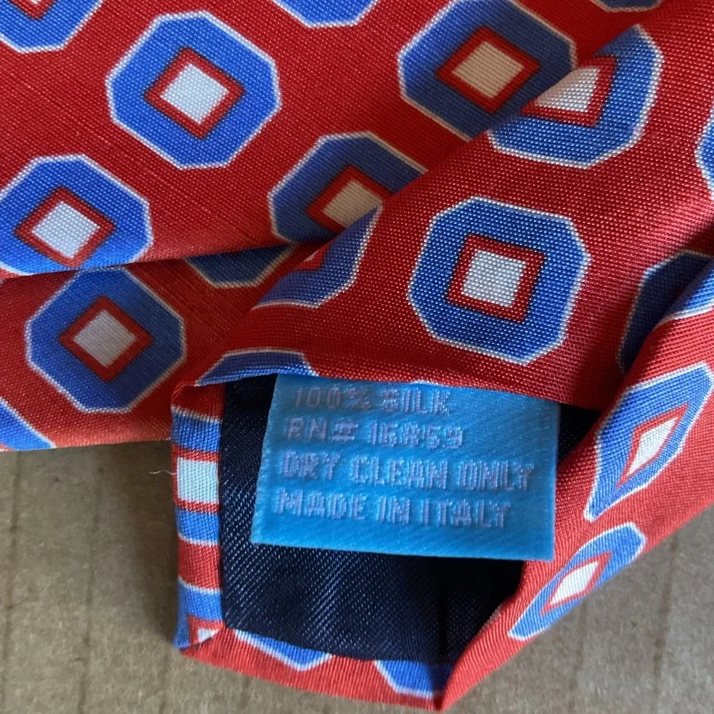 Stylish Patterned Ties in‎ Red and Blue